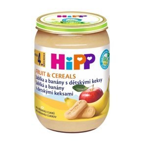 HiPP Jabl.a banány s děts.keksy 190 g