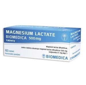Biomedica Magnesium lactate 500 mg 100 tablet