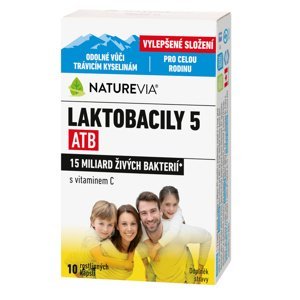 NatureVia Laktobacily 5 ATB 10 kapslí