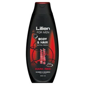 Lilien Sprchový šampon pro muže Dark Red 400 ml