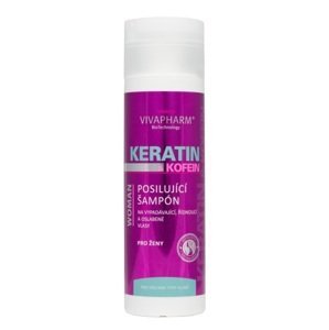 VivaPharm Keratinový šampon pro ženy s kofeinem 200 ml