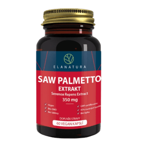 Elanatura Saw Palmetto extrakt 350mg (Serenoa repens), 60 vegan kapslí 60 kapslí
