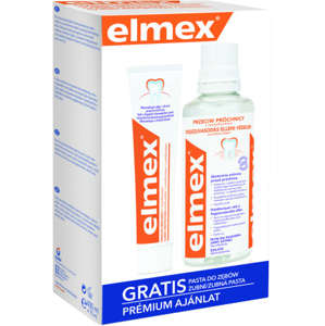 Elmex Ústní voda 400 ml + Zubní pasta 75 ml