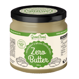 GreenFood Nutrition Zero Butter Arašídový s bílou čokoládou 350 g