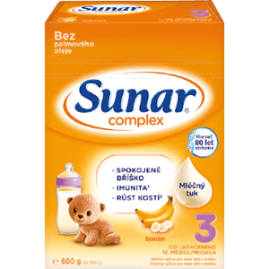 Sunar Complex 3 batolecí mléko banán 600 g