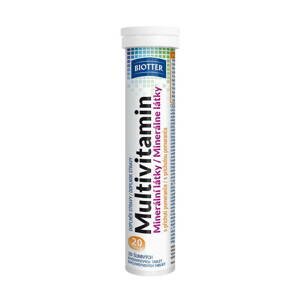Biotter Multivitamín minerální látky 20 šumivých tablet