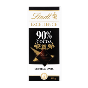 Lindt Excellence 90% hořká čokoláda 100 g