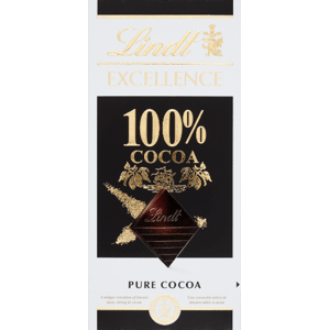 Lindt Excellence 100% Extra hořká čokoláda 50 g