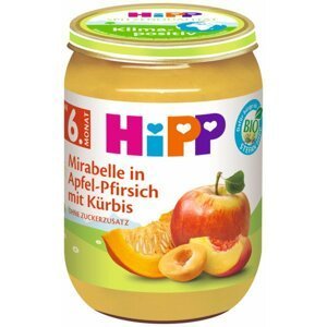 HiPP Jablko, broskve, mirabelky, máslová dýně od 6. měsíce 190 g