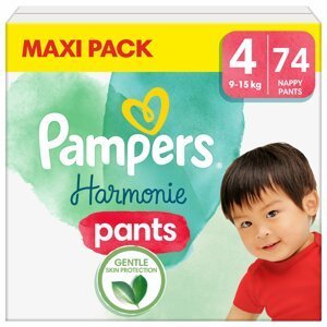 Pampers Harmonie Pants Plenkové kalhotky vel. 4 9-15 kg 74 ks