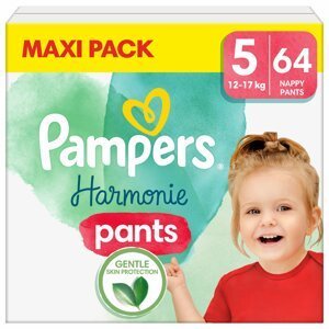 Pampers Harmonie Pants Plenkové kalhotky vel. 5 12-17 kg 64 ks