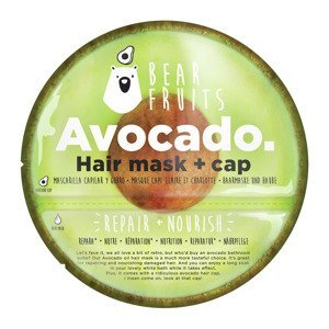 Bear Fruits Avocado Repair Nourish Vlasová maska + čepice na vlasy 20 ml