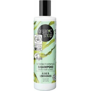 Organic Shop Posilující šampon proti vypadávání vlasů Řasy a citronová tráva 280 ml