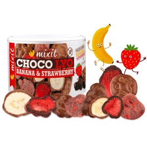 Mixit Mixit, Křupavé banánky a jahody v čokoládě, 150g