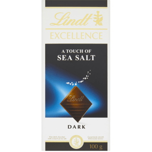 Lindt Excellence Hořká čokoláda s mořskou solí 100 g