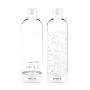 Philips karbonizační láhev výrobníku sody ADD911WH/10 bílá 1l, 2 ks