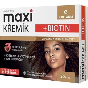 Colfarm maxi Křemík + Biotin, 30 kapslí