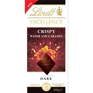 Lindt Excellence Dark Crispy Wafer & Caramel 100 g