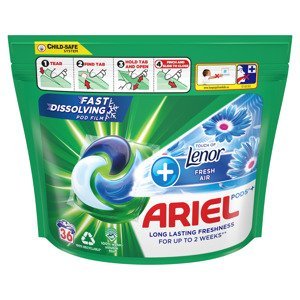 Ariel All-in-1 Pods Fresh Air tekutý prací prostředek 36 kapslí