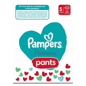 Pampers Pants Harmonie velikost 5 Plenkové Kalhotky, měsíční balení 144 ks