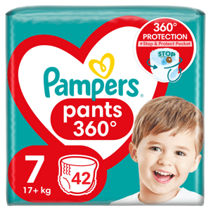 Pampers Pants vel.7 Plenkové Kalhotky 42 ks