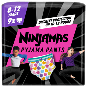 Pampers Ninjamas Pyjama Pants Srdíčka 9 ks