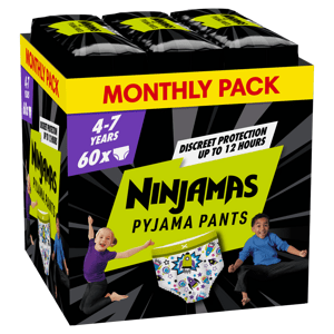 Pampers Ninjamas Pyjama Pants Kosmické lodě, měsíční balení 60 ks