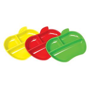 Munchkin Set barevných talířů jablko 3 ks