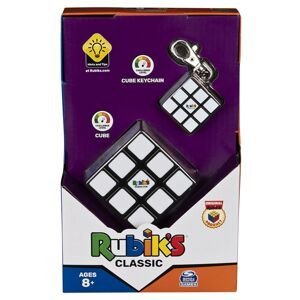 Spin Master RUBIKS - Rubikova kostka Sada Klasik 3x3 + Přívěsek 200 g