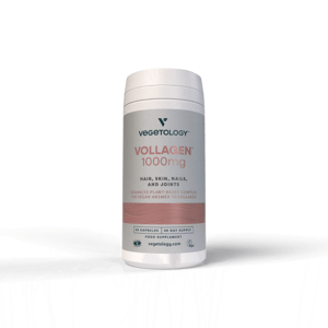 Vegetology Vollagen® - vegan kolagen (60 kapslí) - podpora pro vlasy, pokožku, nehty a klouby