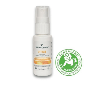 Vegetology VitD3 1000 IU ve spreji (20 ml) - vhodný i pro malé děti a miminka
