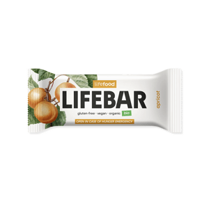 LifeFood Lifebar tyčinka meruňková RAW BIO 40 g