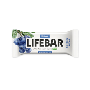 LifeFood Lifebar tyčinka borůvková s quinoou RAW BIO 40 g