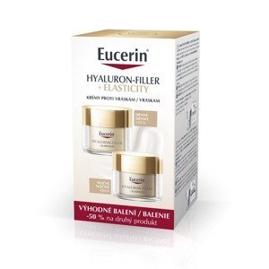 Eucerin Hyaluron-Filler + Elasticity denní + noční krém 2x50 ml