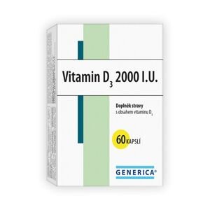 Generica Vitamin D3 2000 I.U. 60 kapslí