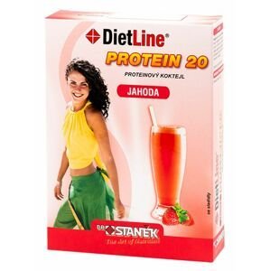 DietLine Protein 20 Koktejl jahoda 3 sáčky