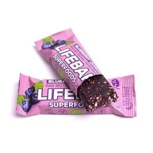 LifeFood Lifebar Superfoods tyčinka Blueberry Quinoa RAW BIO 47 g