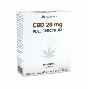 Pharma Activ CBD 20 mg Full Spectrum 60+15 tobolek