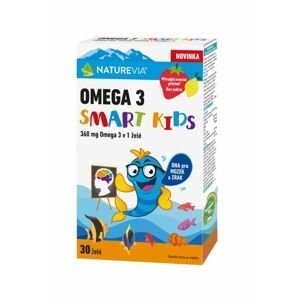 NatureVia Omega 3 Smart Kids 30 želatinových tobolek