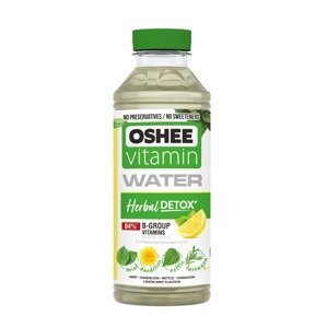 OSHEE Vitamínová voda Detox s bylinkami 555 ml