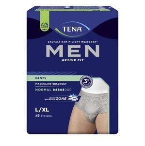 Tena Men Pants Normal L/XL inkontinenční kalhotky šedé 8 ks