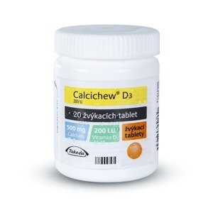 Calcichew D3 500 mg/200 IU 20 žvýkacích tablet