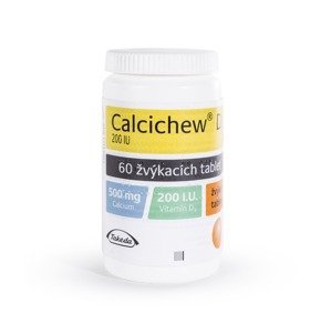 Calcichew D3 500 mg/200 IU 60 žvýkacích tablet