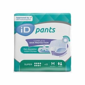 iD Pants Medium Super plenkové kalhotky navlékací 12 ks