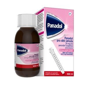 Panadol pro děti Jahoda 24 mg/ml perorální suspenze 100 ml