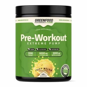 GreenFood Performance Pre-Workout Juicy meloun 495 g