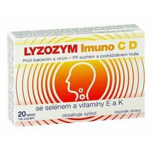 LYZOZYM Imuno C D se selénem a vitamíny E a K 20 cucacích tablet