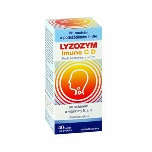 LYZOZYM Imuno C D se selénem a vitamíny E a K 40 žvýkacích tablet