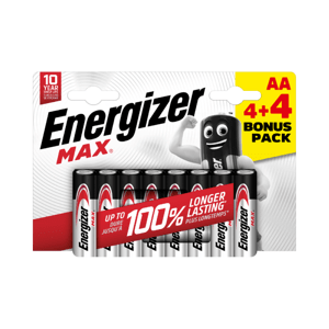 Energizer MAX baterie AA 4+4 ks