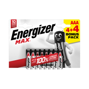 Energizer MAX baterie AAA 4+4 ks